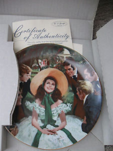 Vintage Gone With The Wind Collectible Plates
