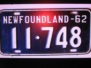 Wanted: NFLD. 60'S TAGS
