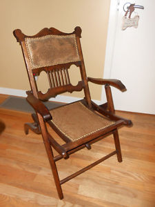 antique folding chair