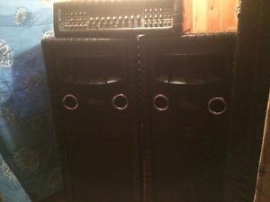  kustom 300 amp and speakers 5feet tall amp comes with