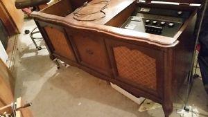 old stereo cabinet