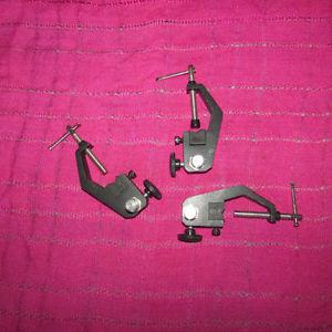 3 drum Microphone Clamps