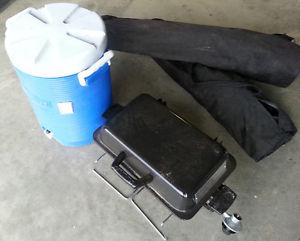 BBQ, 2 folding chairs, 8 gallon water jug