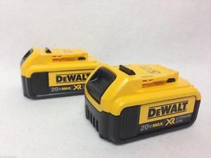BRAND NEW! DeWALT 20V 4AH XR Battery With Fuel Gauge PAIR