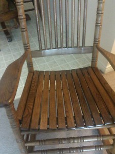 Beautiful Oak Rocking Chair