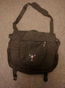 Black Laptop Messenger Bag