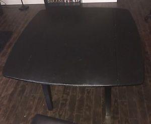 Black Table and Black Chair