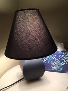 Blue night table lamp