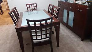 Dining table and Hutch