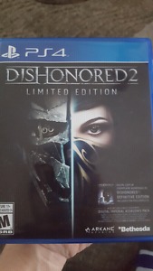 Dishonored 2 for PS4 $60 OBO