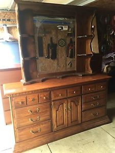 Dresser with mirror