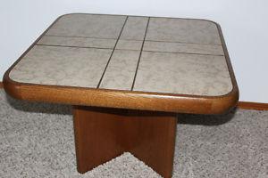 German made Tile covered Oak Table.