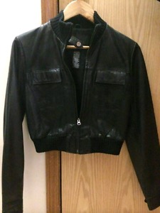 Guess leather jacket small