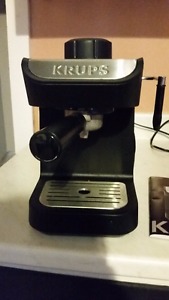 Krups espresso maker and coffee grinder