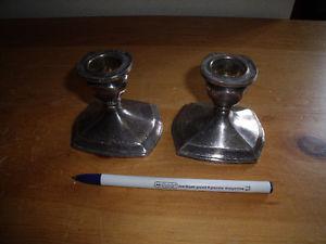 Lead Candle stick holders.