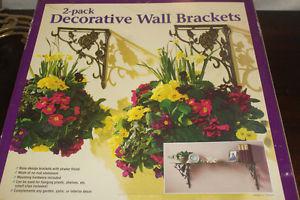 NEW Metal Decorative Wall Brackets for Shelves or Hanging