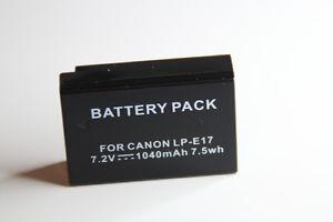 New aftermarket LP-E17 battery for Canon t6i t6s