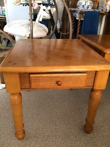 Oak Table with Drawer