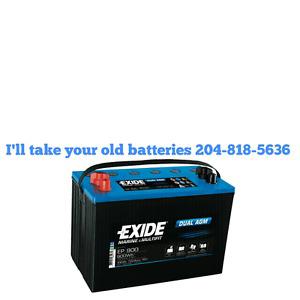 Old batteries don't want them I'll take them.