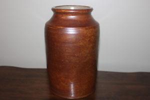 Pottery Crock / Jug for Kitchen Utensils / Floral