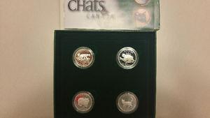 RCM Cats of Canada 50 Cent Coin Set