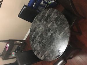 Round Kitchen table and 4 chairs