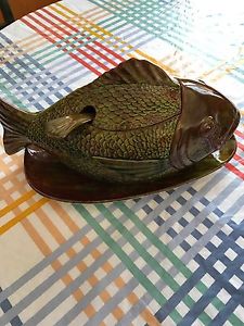 Seafood tureen with ladle