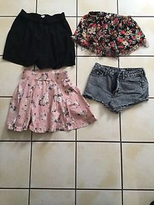 Skirts, shorts, jeans