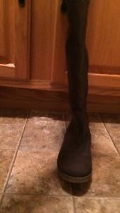 Steve Madden fur lined tall leather boots 6/6.5
