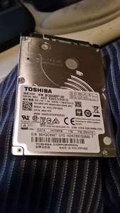 Toshiba 1TB laptop hard drive