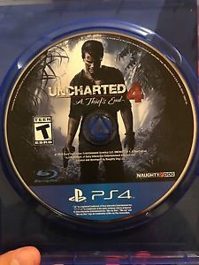 Uncharted 4 and Infamous Second Son for sale.