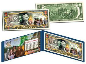 WIZARD OF OZ Legal Tender U.S. $2 Bill *OFFICIALLY LICENSED
