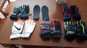 Winter Gloves and one pair Soccer gloves