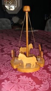 Wooden Horse merry-go-round Hand made.