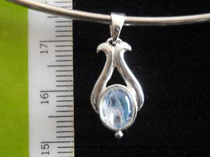 sterling silver 925 moonstone pendant