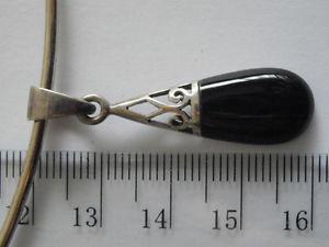 sterling silver 925 onyx pendant