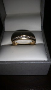 14 carat diamond anniversary ring