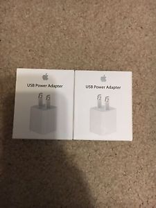 2 Brand new Apple USB Power Adaptor iPhone
