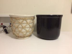 2 large planters