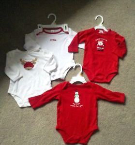 4 Onesies, size 3-6 months -$8