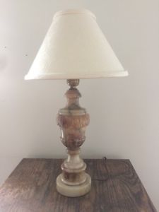 Alibaster antique lamp