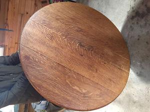 Antique solid wood table