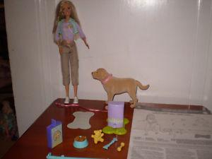 Barbie Forever Doll and Tanner the Dog.