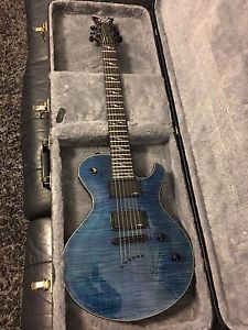 Beautiful Blue DEAN DECEIVER Guitar w/ case