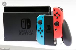 Brand new neon Nintendo switch