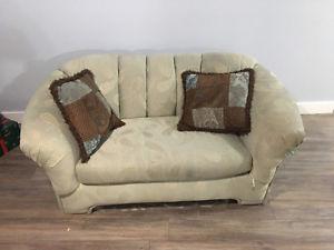 Free loveseat and matching cushions - in North End!
