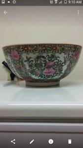 GEORDIOUS CHINESE HAND PAINTED BOWL