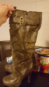 Gently used almost knee high boots