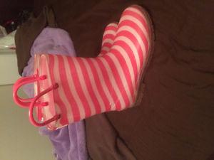 Girls size 3 rubber boots