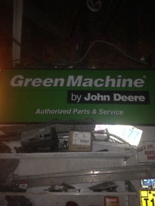 Green Machine by john Deere sign